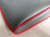 ATARI 800XE/65XE/130XE - FAUX LEATHER GREY DUST COVER - STYLISH - Retro Ready